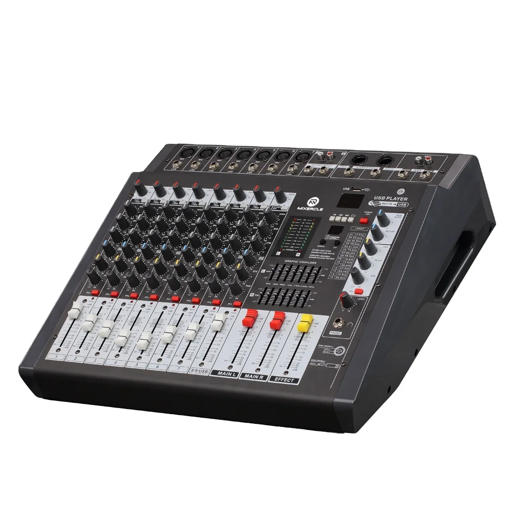 
professional Power Audio Mixer Speaker Guitar Mixer High speaker crossovers audio power amplifier 