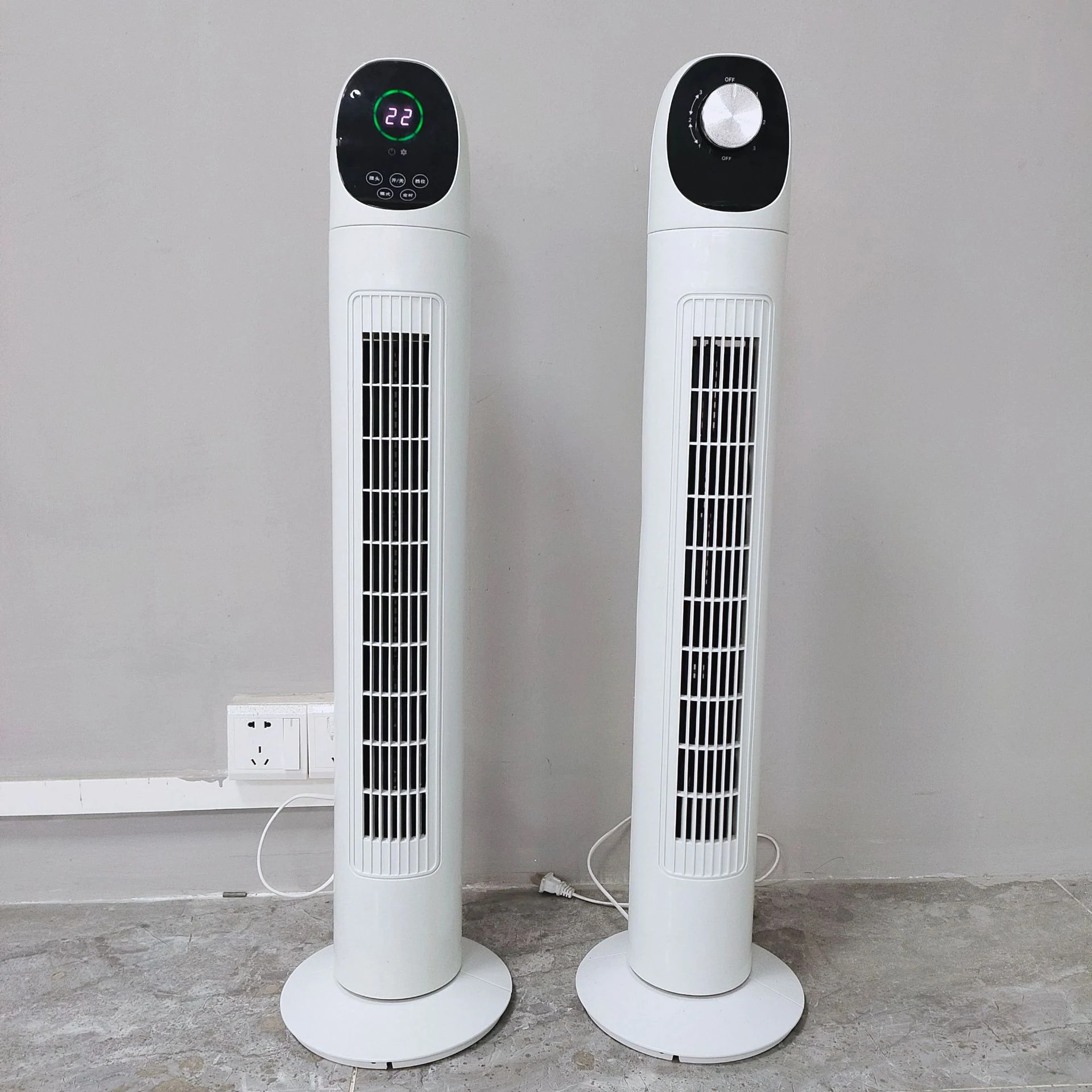 2024 Hot Selling Tower Fan 86cm 98cm Remote Control Strong Wind Portable Tower Fan AC motor Electric High Speed Fan