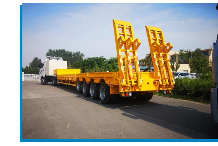 Hot sale 200 tons detachable gooseneck low bed trailer truck for sale