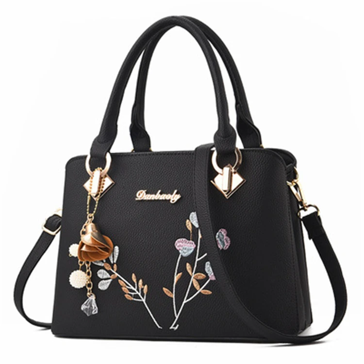 Handmade Party Vintage Fashion Luxury High Quality Leather Bags Women Flower PU OEM Lady Hand Bags Ladys Bags Daily All Seasons