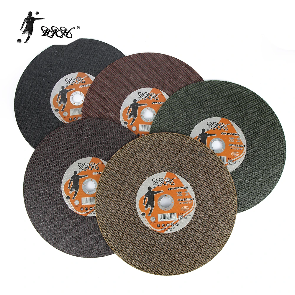 BKH 14 Inch 350*2.5*25.4mm Double Net Cutting Disc Abrasive Tools Cutting Wheel for Stainless Steel