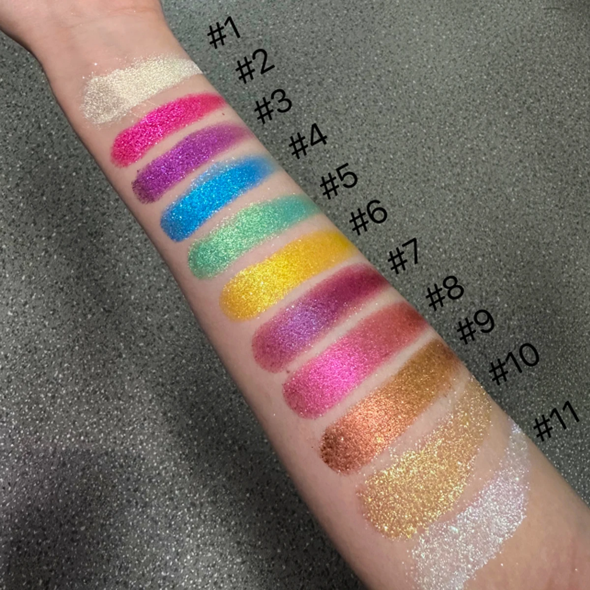 Private Label DIY Vegan Eyeshadow Chameleon Metallic Luminous Finish Single Eyeshado chrome eye shadow