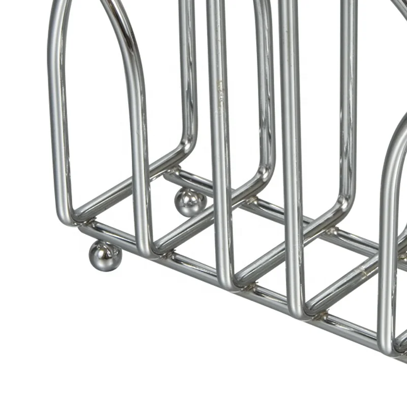 Kitchen Metal Napkin Holder Iron Wire Standing Paper Rack Tableware Hand Made Hot Sale Table Tissue Holder