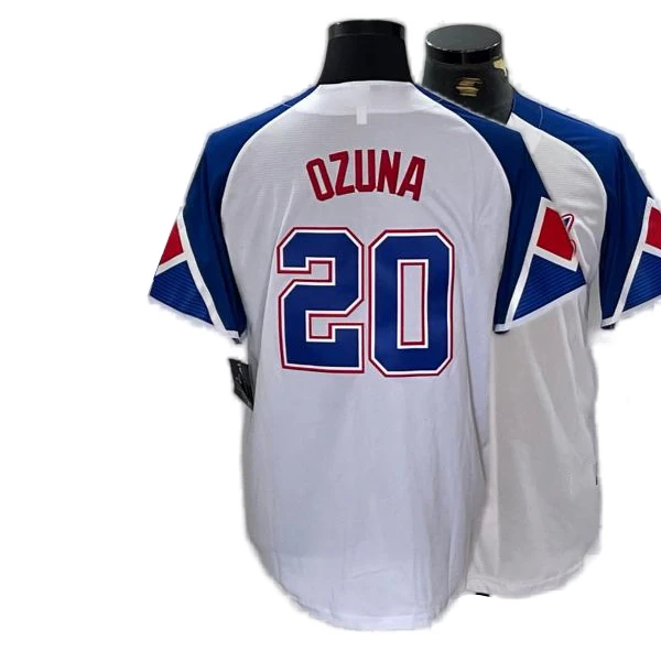 VEELFF 2024 Лидер продаж сшитые бейсбольные майки большой медведь Marcell Ozuna Ronald Acuna Jr. спортивные рубашки приемлемые на заказ