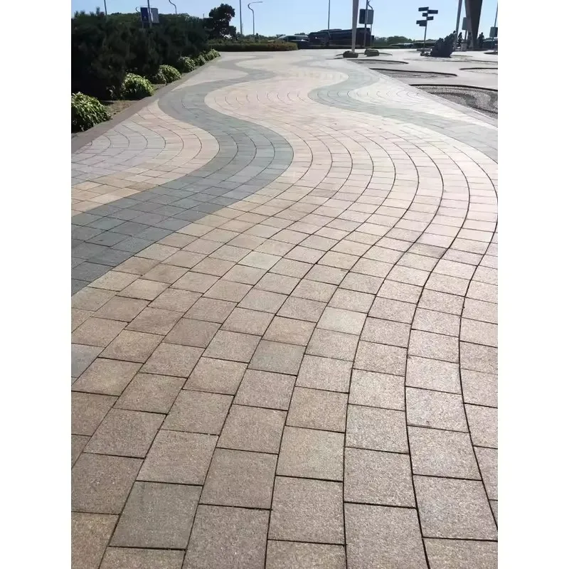 2024 Cheap G654 Flamed Tumble Brick Driveway Pavers Driveway Paving Stone Granite Cobblestone Driveway Pavers Mesh