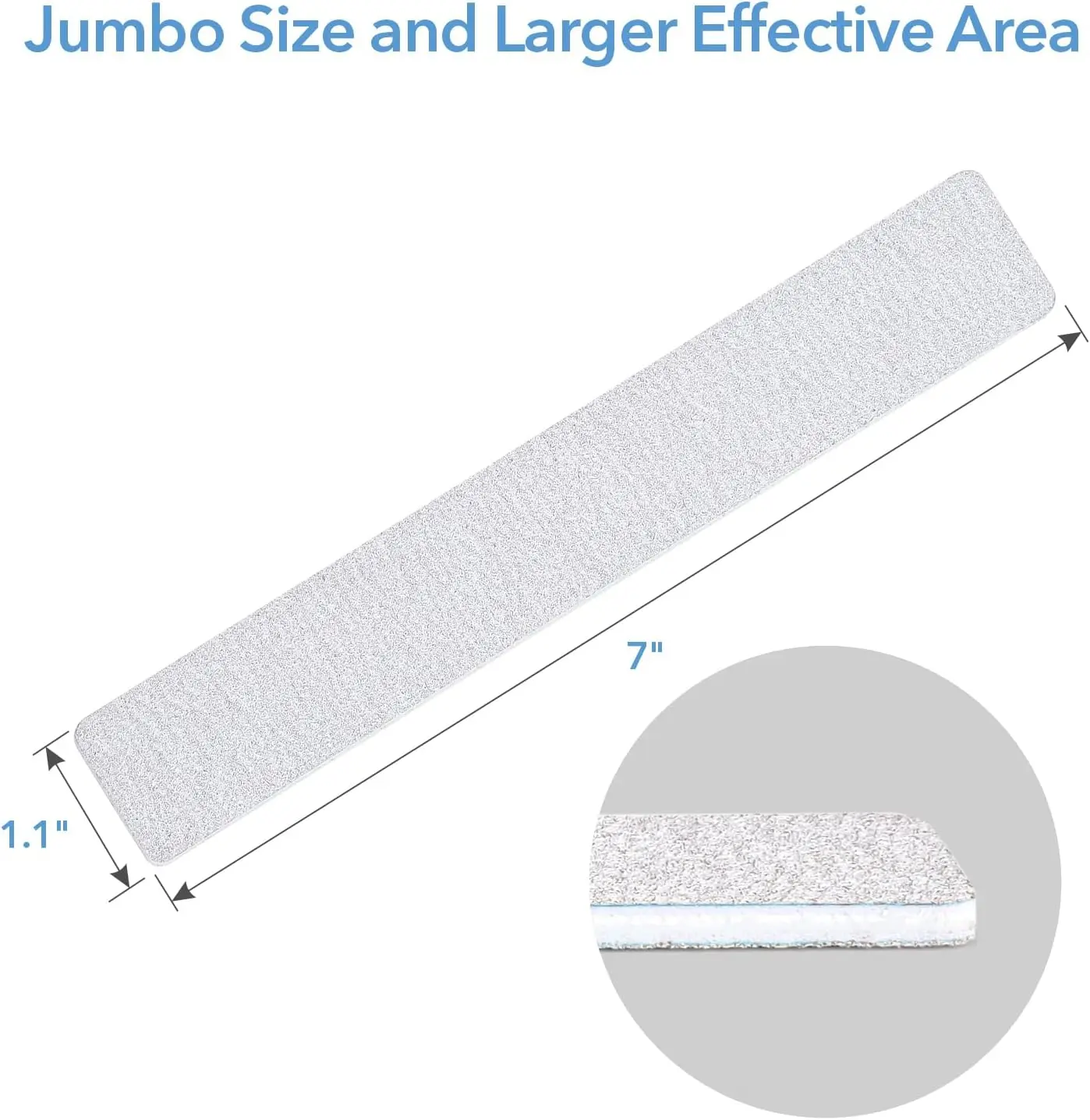 Nail Files Fingernail Files 80/80 Grit Emery Boards for Nails Professional Nail File Bulk Washable for Acrylic Gel Dip Powder