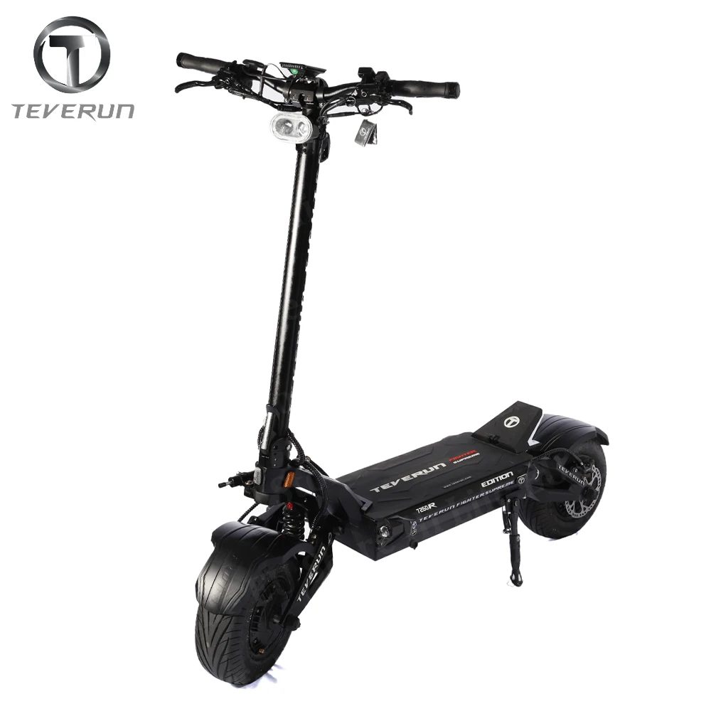 Оригинальный истребитель Teverun Supre me 7260R 72V 60Ah 2*5000W двойной двигатель максимальной скорости 120 км/ч TFT дисплей официальный