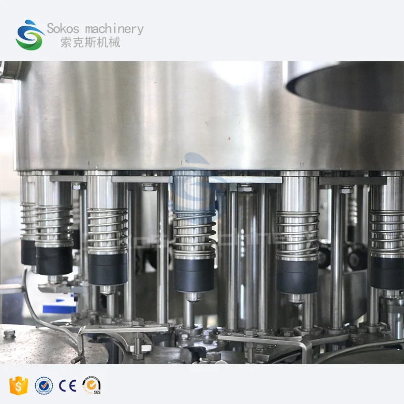 Sokos Automatic beverage bottle filling machine liquid mineral water