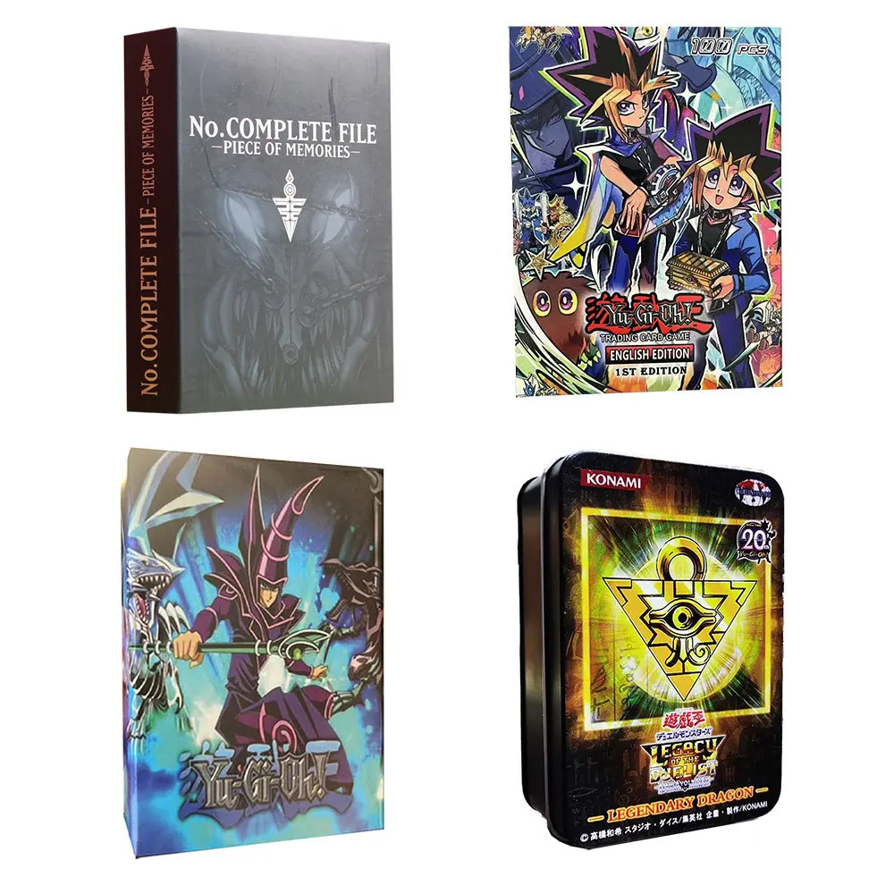 Карты Yugioh с оловянной коробкой голографическая английская версия 72 шт.