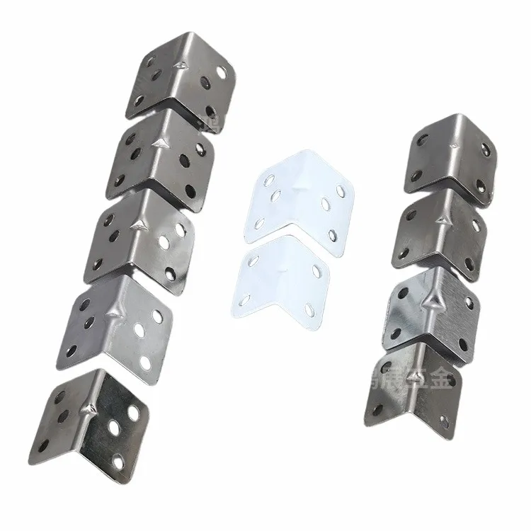 Cabinet 4 Holes 6 Holes Hardware Angle Stainless Steel Angle Code Furniture Fasteners Angle Iron L-Type Steel Corner Bracket