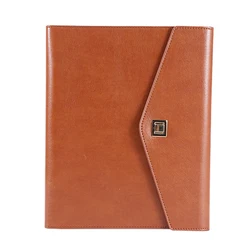 A5 Tri-folded Power Bank Notebook Agenda Planner with  USB Flash Drive Lamp All in One Notepad for Office