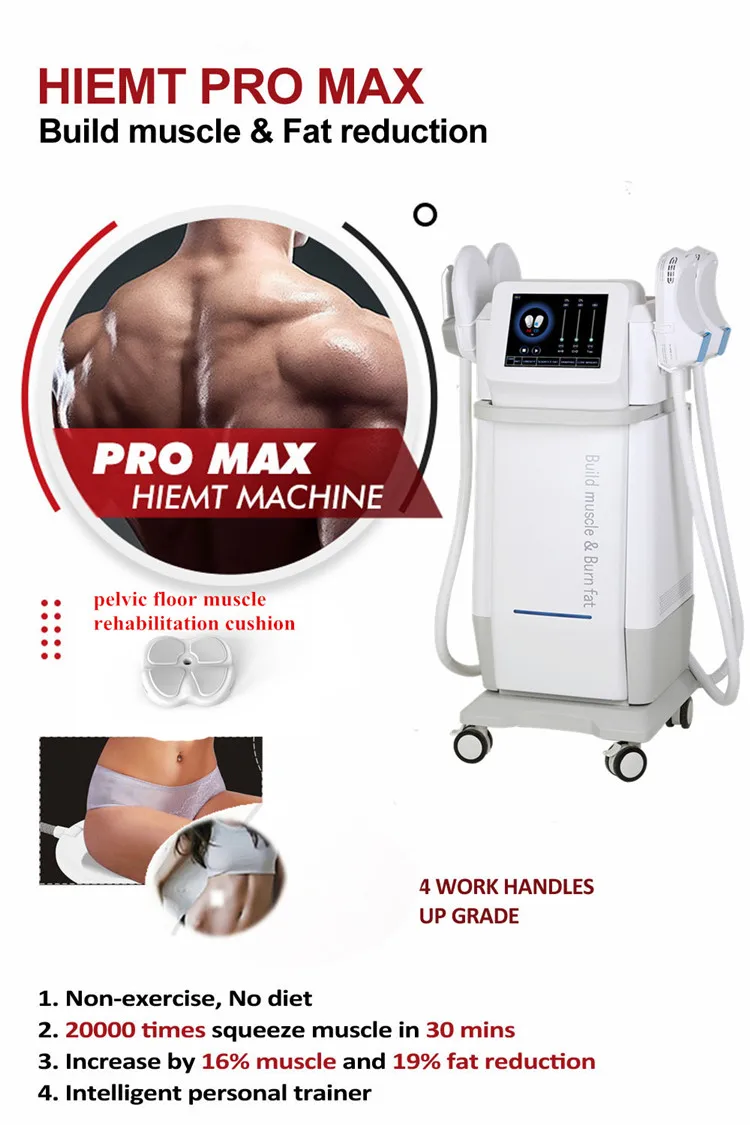 2022 laser beauty equipment ems training machine skin tightening muscle build machine for salon