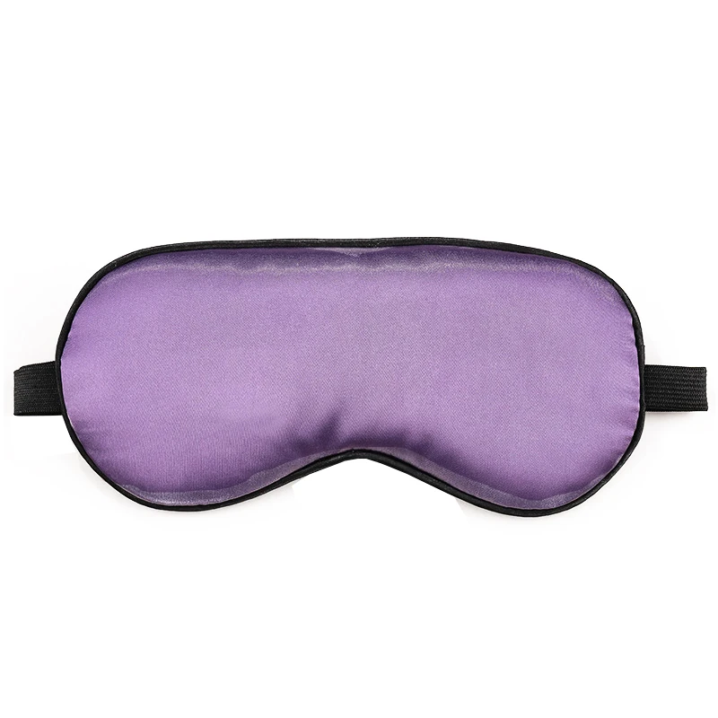 Fashion OEM private label cute satin silk travel sleeping eye mask