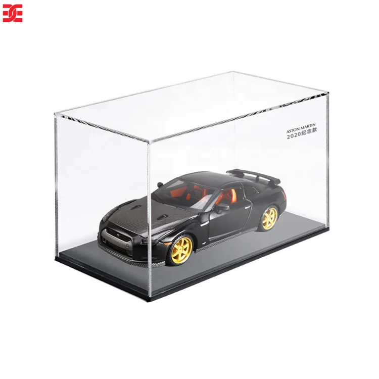 Эксклюзивная Прямоугольная форма, Игрушечная модель автомобиля, акриловая витрина со светодиодной подсветкой