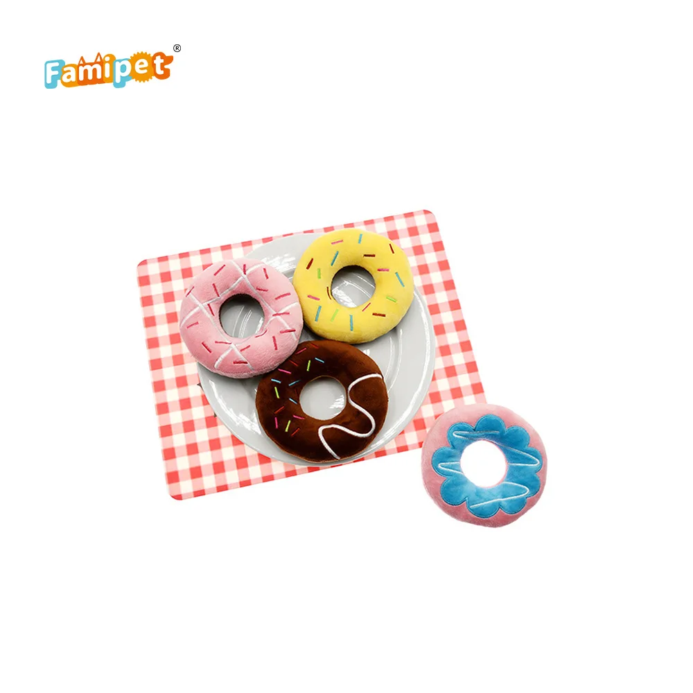  Professional Manufacture Squeaky Donuts Dog