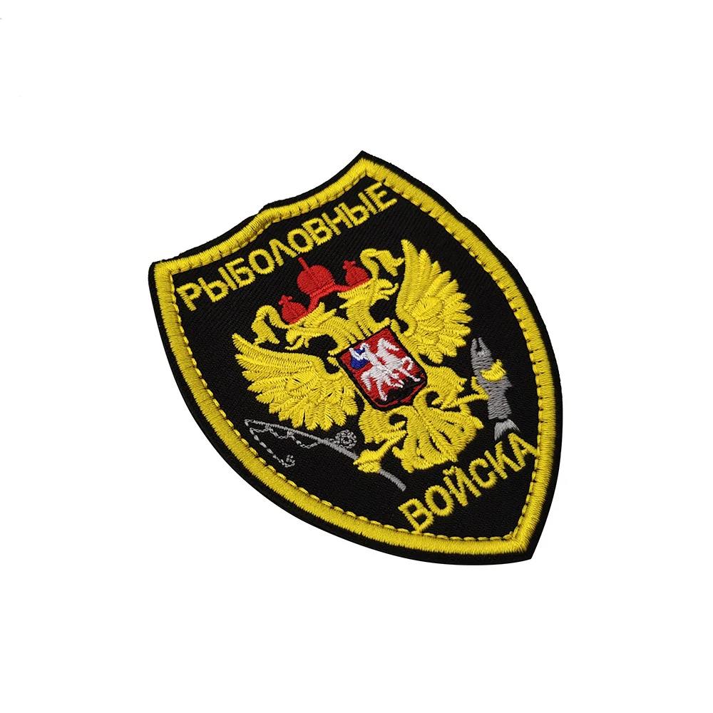 Высококачественный двухсторонний знак орла на заказ, нашивка с вышивкой, высокая плотность, Пользовательский логотип, тканевое украшение