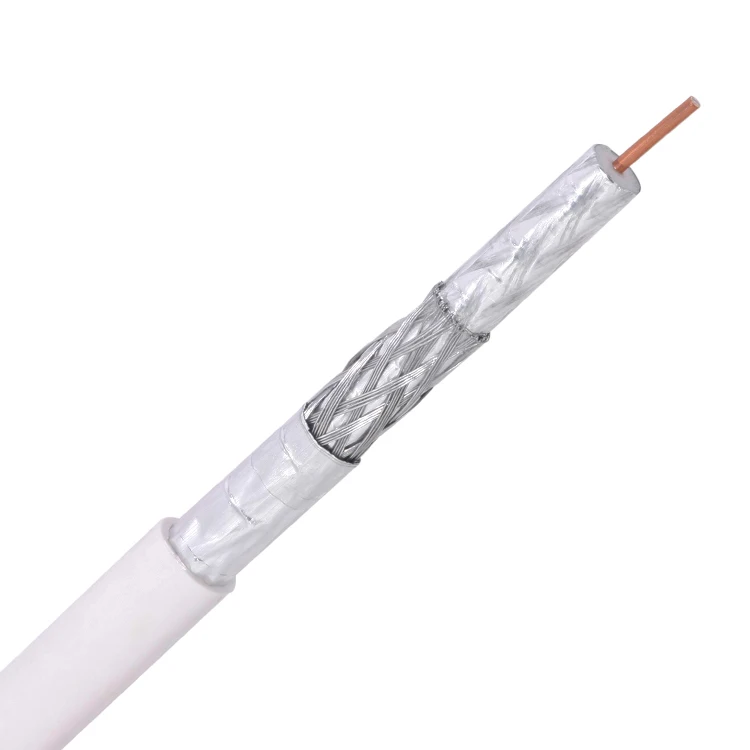 copper ccs copper coaxial cable white black cctv rg58 rg59 rg6 coaxial cable