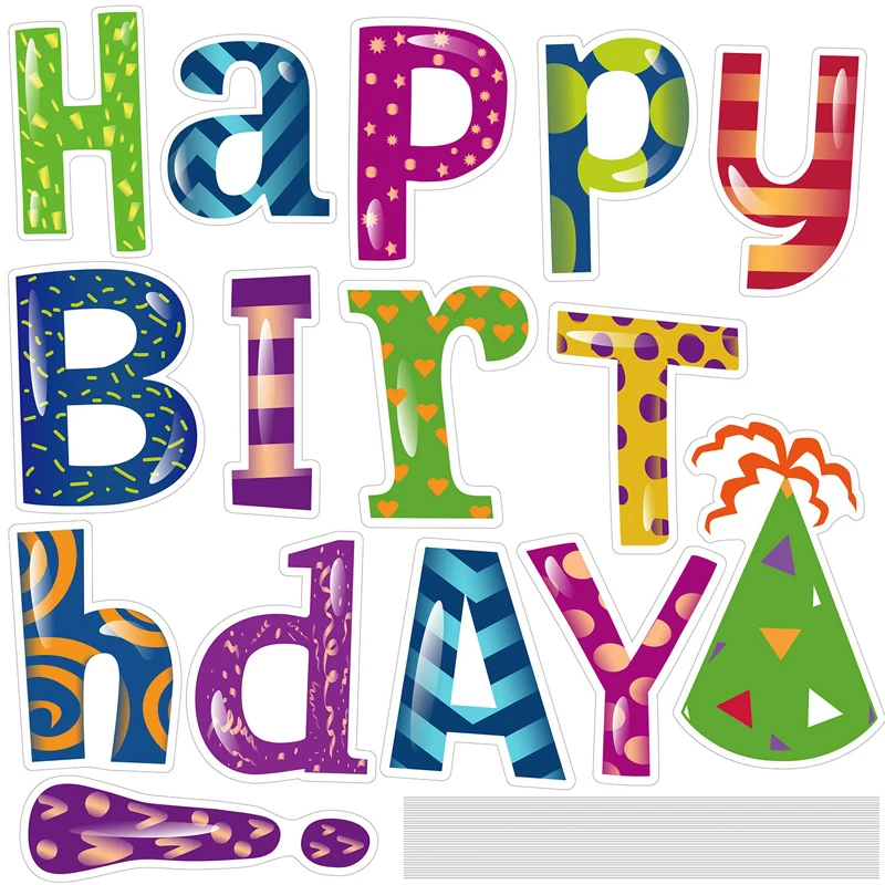 Wholesale Huabao Outdoor Custom Yard Signs 18x24 Happy Birthday Letters Lawn Signs H-Stakes High-Density Plastic Silk Materials