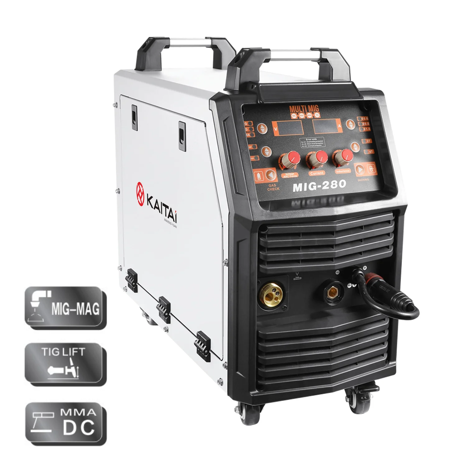 220V Professional MIG/TIG/MMA 3 In 1Inverter MAG CO2 Welding Machine MIG-280 250 Welder With 15KG Wire Spool