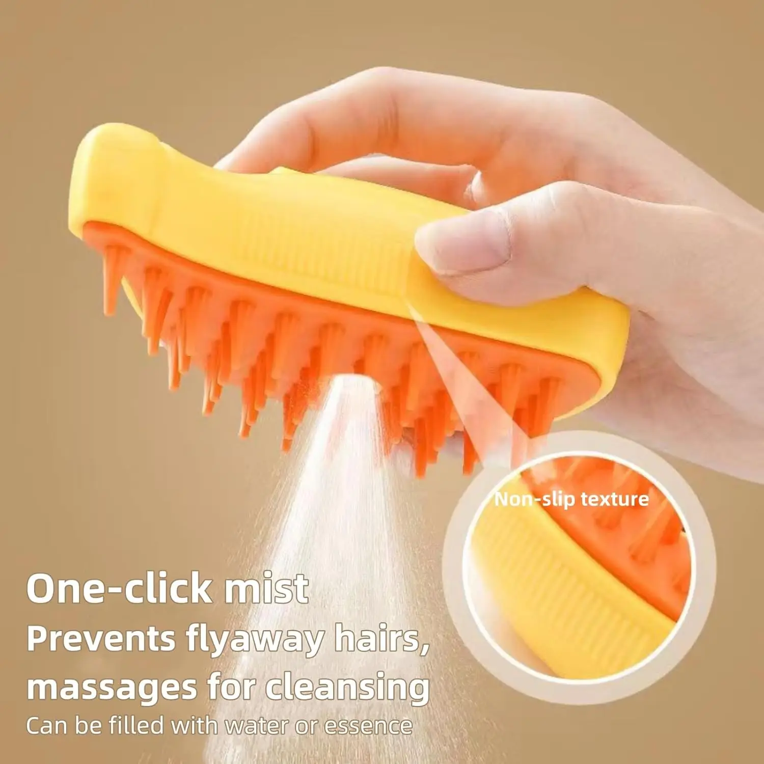 3-in-1 Steam Cat Brush for Self Cleaning Automatic Mass Cat Steam Brush Versatile Pet Grooming Tool