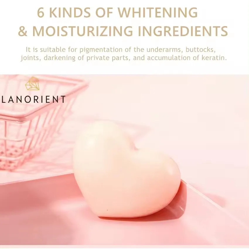 OEM private label Natural Heart-shaped Handmade Soap Organic Peach Glycerin Whitening and brightening Joint Body Soap