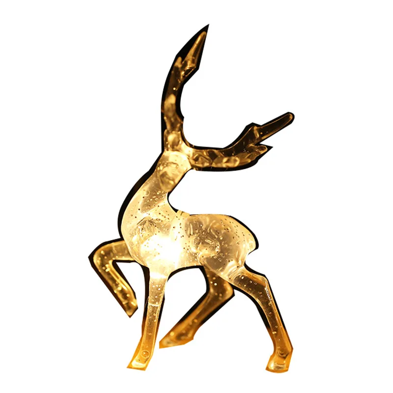 Deer Shape Lamp Atmosphere Sense Festive Lights LED Solar Powered Christmas Party Park Outdoor Decorative Lights