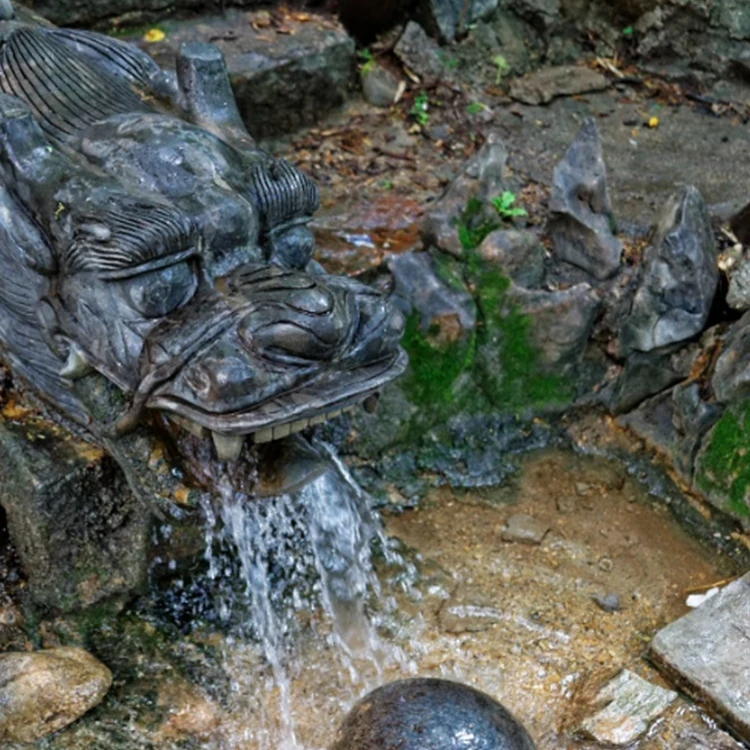 FREE DESIGN Outdoor Metal Sculpture Dragon Frog Water Fountain