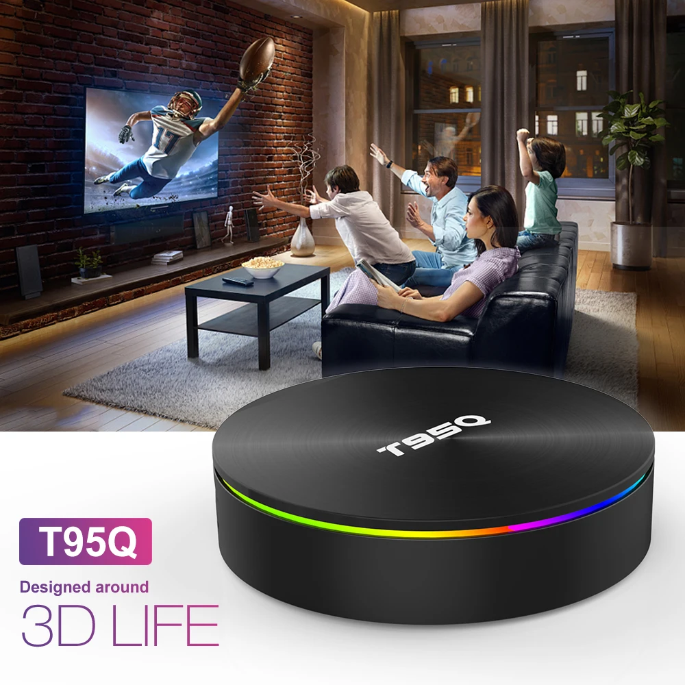 Android 9.0 New Arrival T95Q Iptv Box S905X2 Smart 4G 64G Wifi Tv Settop Box 4GB 64GB Quad Core