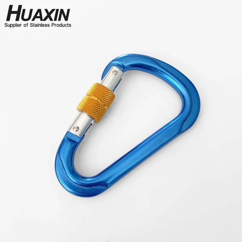 Colorful Aluminum Carabiner Clips Snap Hook Hiking Climbing Hook Aluminum Durable Carabiners