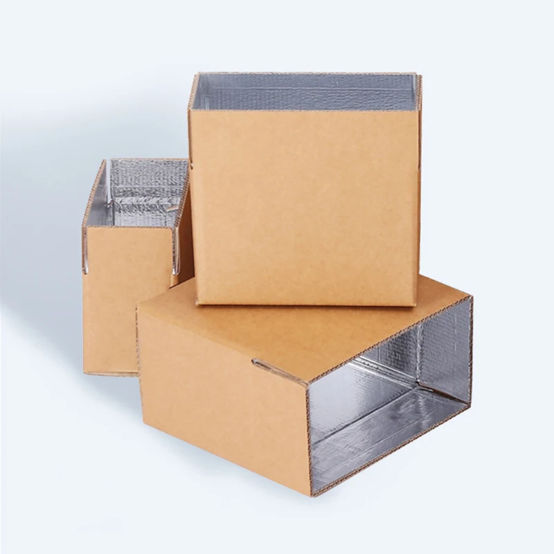 iodegradable Frozen Food Packaging Insulated Cooler Cardboard Frozen Shipping Cold Chain Transportation Carton Box Cake Cartons