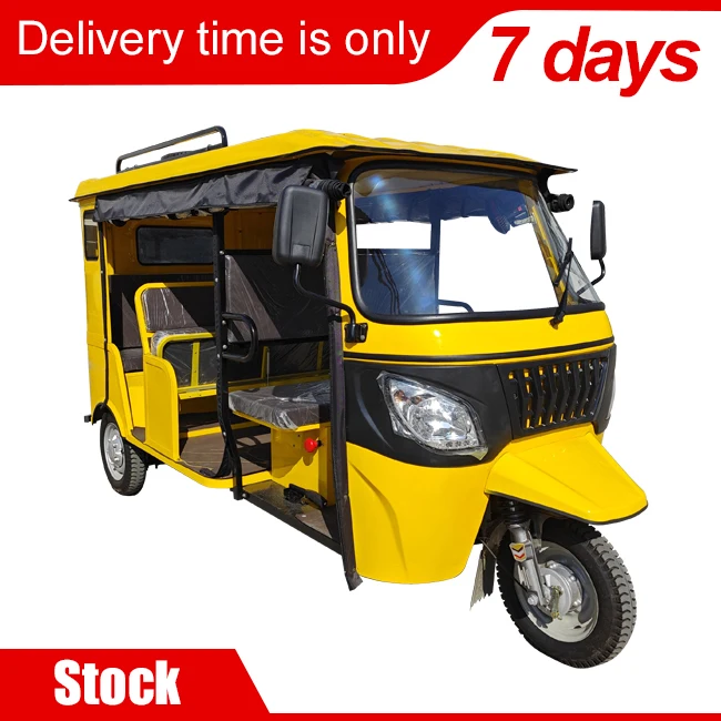 Three wheeled tuk tuk cab for sale electric tricycle China factory stock short lead time