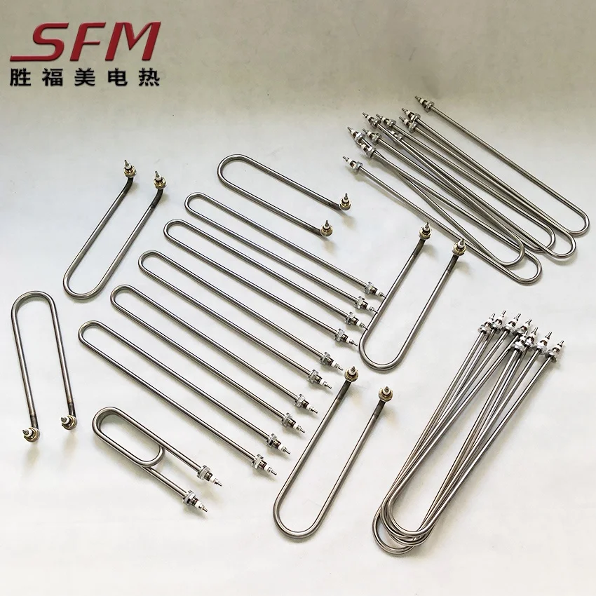 Wholesale Industrial U Shape Water Electric Boiler Heating Element Flange Immersion Tubular Heater