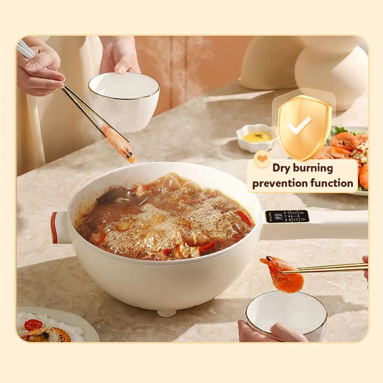 Home Kitchen Appliance 1500W Multifunctional Electric Skillets Hot Pot Hotpot Electric Frying Pan