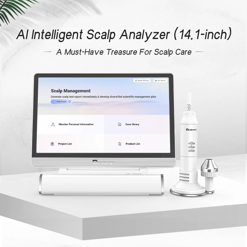 Meiboyi 2025 New Products AI Intelligent Camera Scalp Analyzer Skin Analysis Machine Hair Detector Beautys salon home use