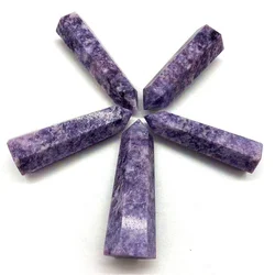 Wholesale natural magic wand tower folk crafts purple lepidolite crystal point folk crafts