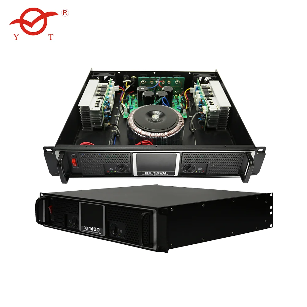 YATAO 1u amplifier digital power amplifair professional audio 2.0 dc