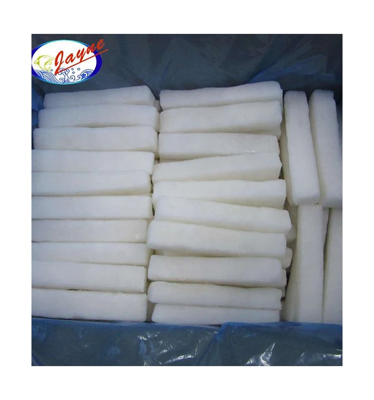 Factory Supply Materials For The Squid Strips Natural Flavor Hot Frozen Giant Squid Strips Seafood Frozen Squid Strip