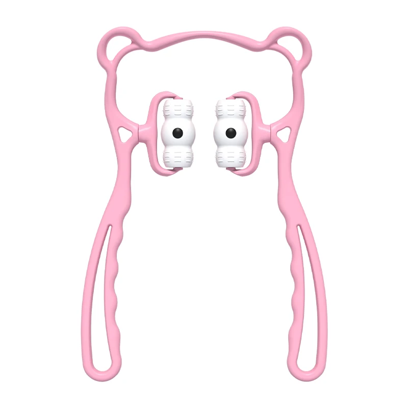 Portable 6-Wheel Manual Roller Neck Massager with Custom Logo Cervical Massage for Body Head Face Foot Waist Arm