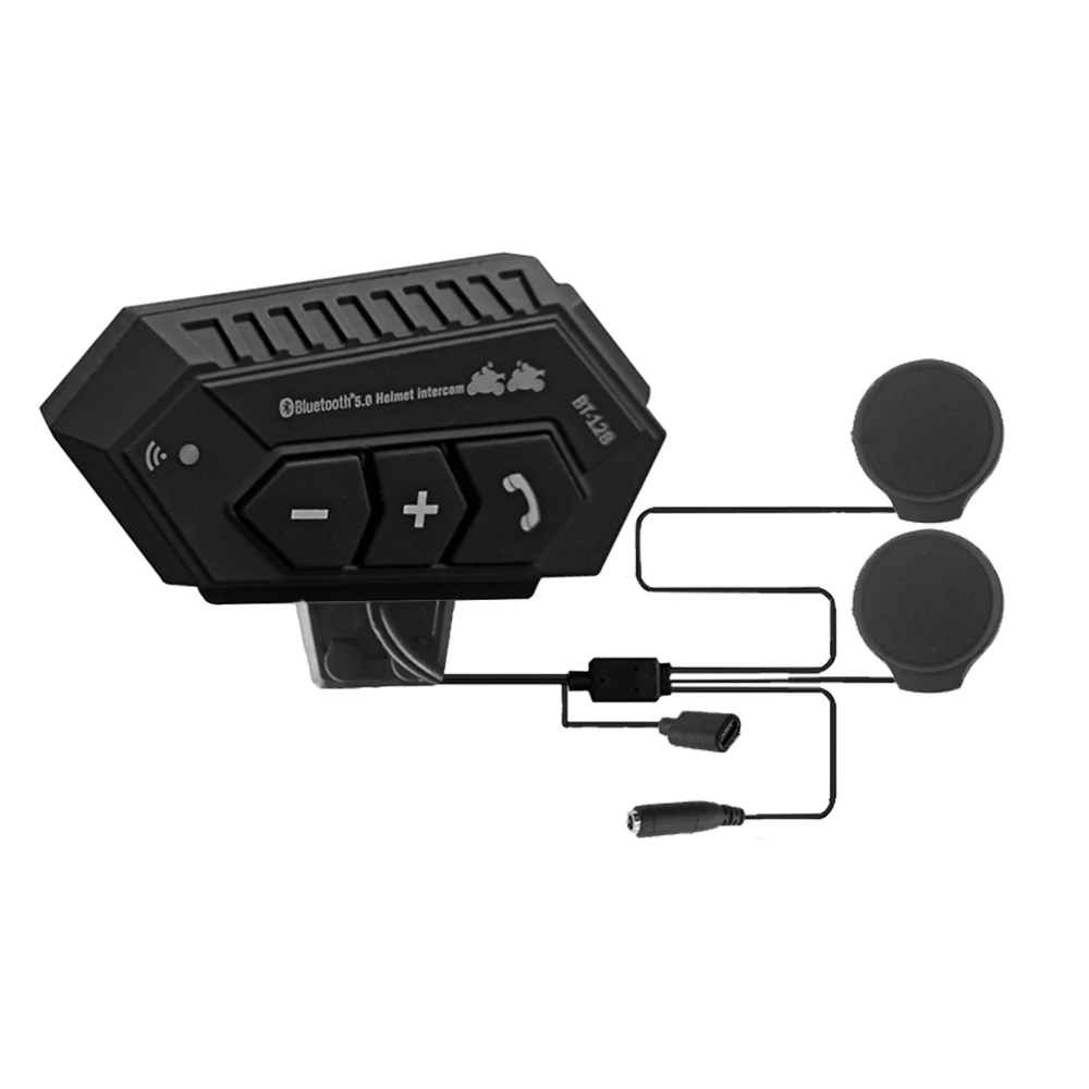 Motorcycle Intercom Headset Music Wireless Waterproof Takeaway Rider Headphone for Safe