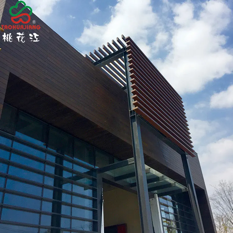 High Carbonized Exterior Bamboo Wall Cladding , Eo Bamboo Weave Panel