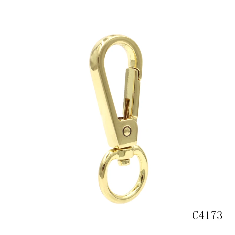 good design single small hook gold mini swivel snap hooks with key rings