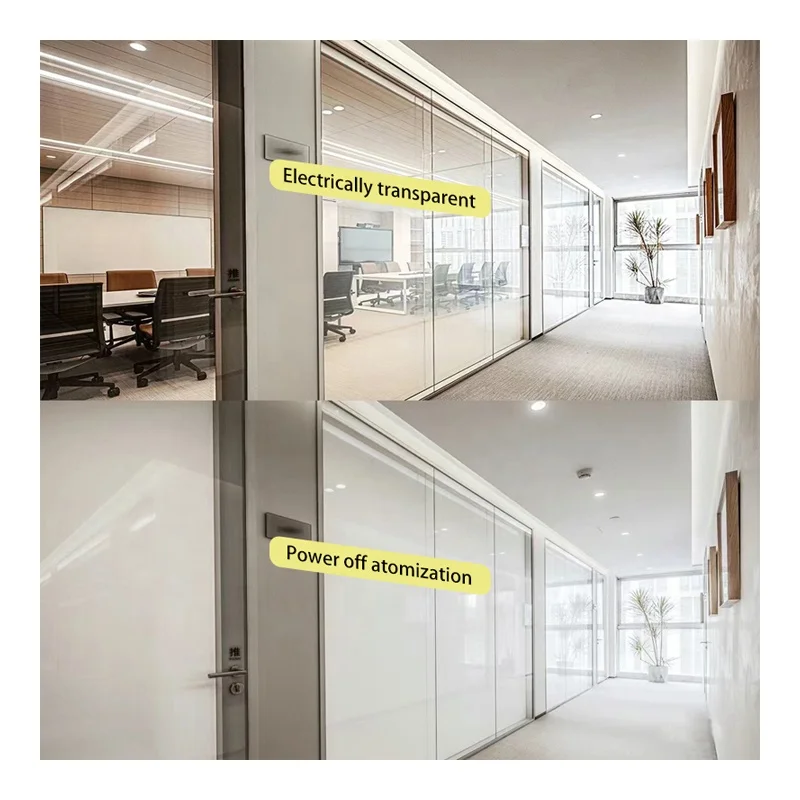 PDLC Smart Glass Smart Home Decorations Bathroom Hotel Living Room Hospital Gym Bedroom Workshop Supermarket Use Smart Glass