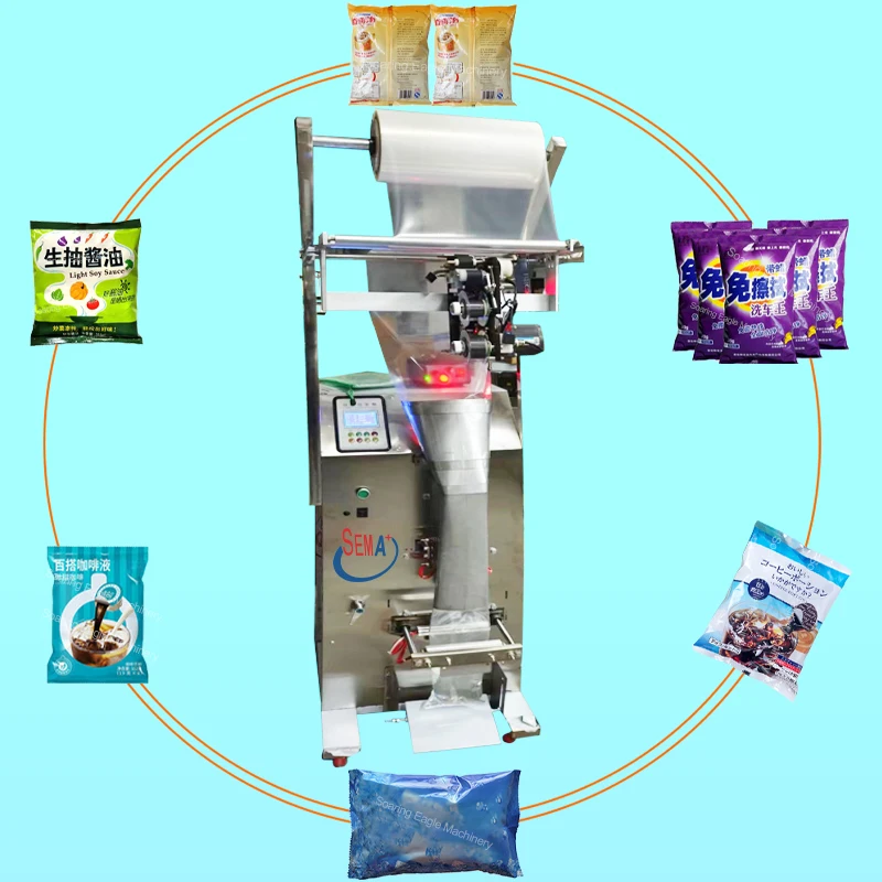 Big Bag Automatic Ketchup Chili Sauce Honey Coffee Liquid Sachet Packing Machine