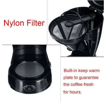 2024 New Customized Professional Office Electric Coffee Maker Single Serve Portable Coffee Maker Machine