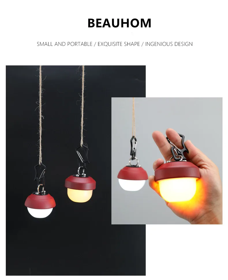 white red mode camping flashlight head light rechargeable waterproof camping lights