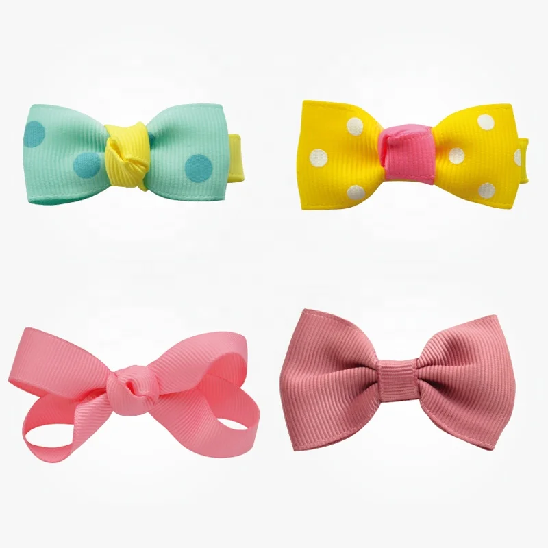 Gordon Ribbons 100% polyester custom satin ribbon bow 196 stock colors mini satin bow tie for Lingerie Garment decoration