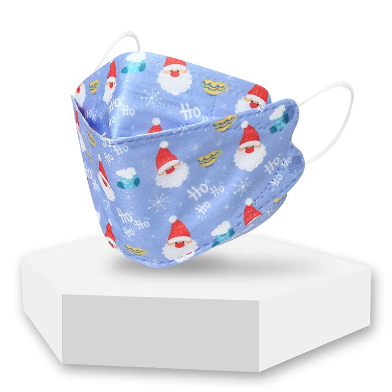 2021 Multiple Styles Halloween Masks 3D Printing Breathable Disposable Children Adult  Christmas Fish Mouth Face Mask