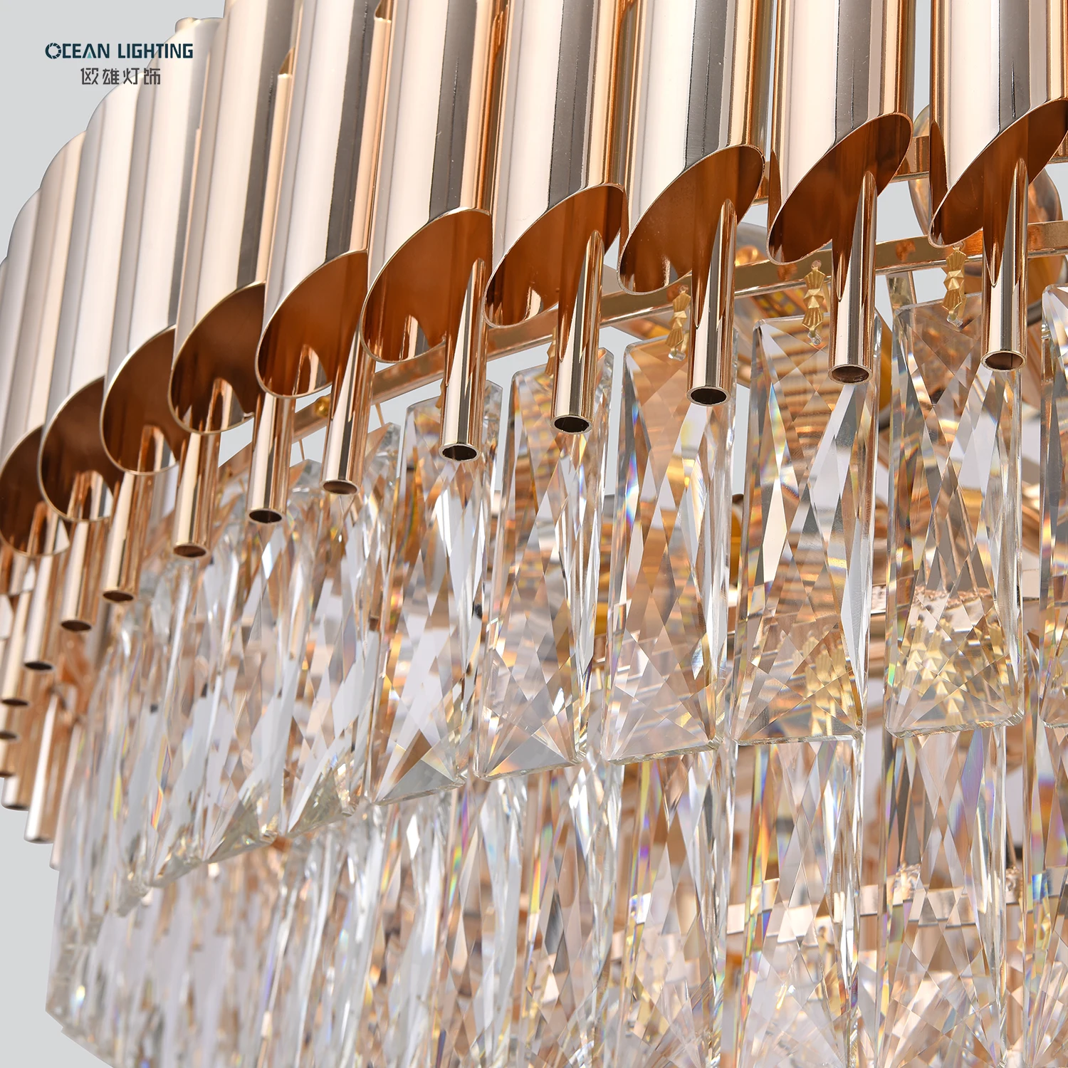 Европейская потолочная Подвесная лампа, роскошная светодиодная современная люстра цвета розового золота для кухни, лестницы, гостиной, 36 Вт