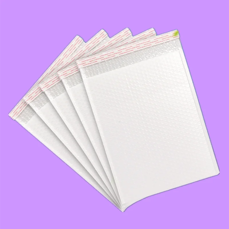 Индивидуальные черные розовые белые желтые конверты с пузырьками для почтовых отправлений упаковка мягкие матовая черная почтовая