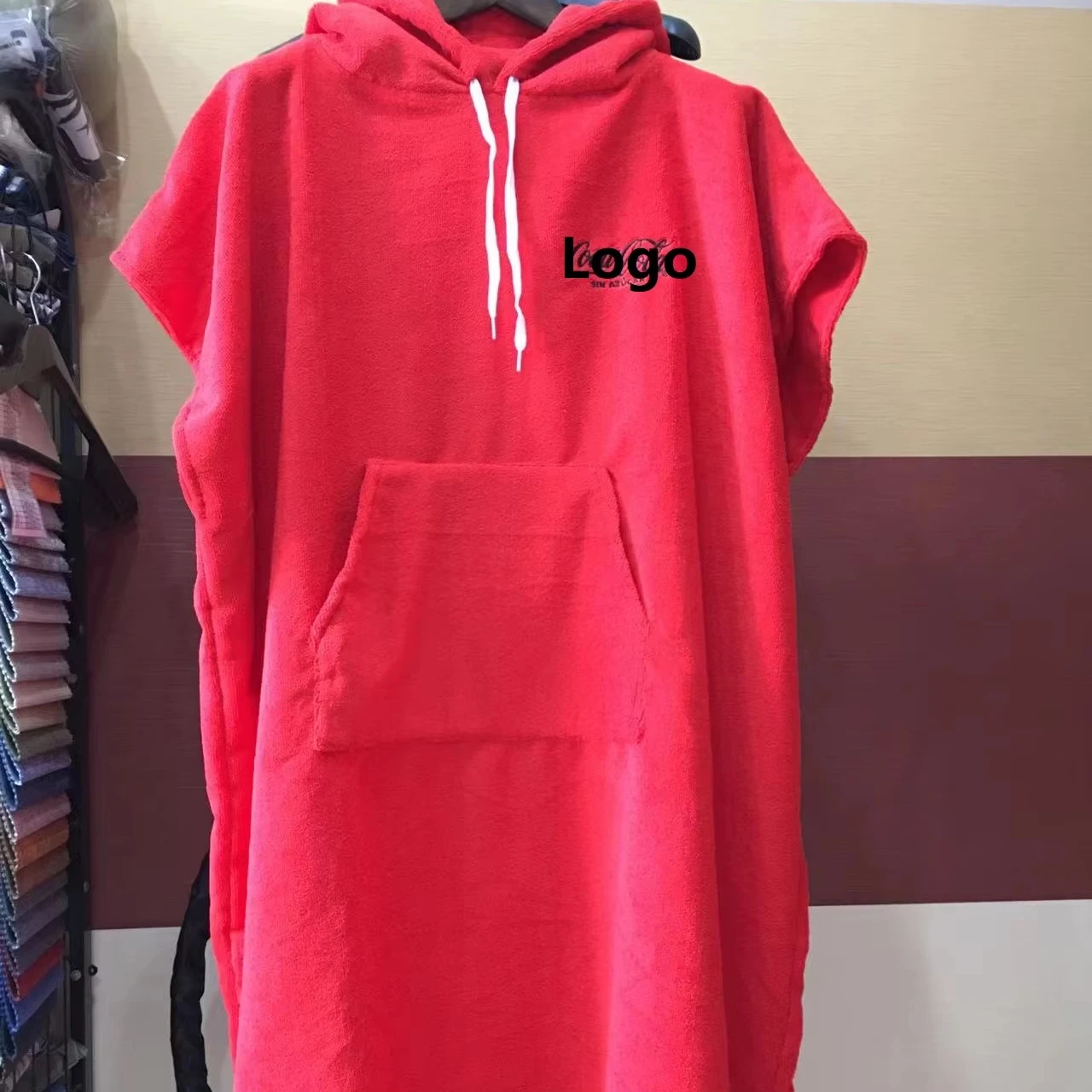 Wholesale Microfiber Surf Poncho Towel Custom Hooded Quik Dry Poncho Towelling Robe